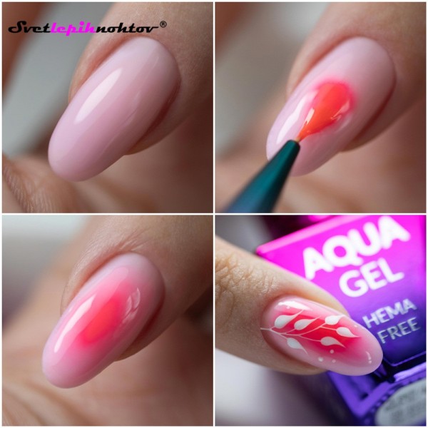 Aqua gel - blooming gel za nailart, 10 g