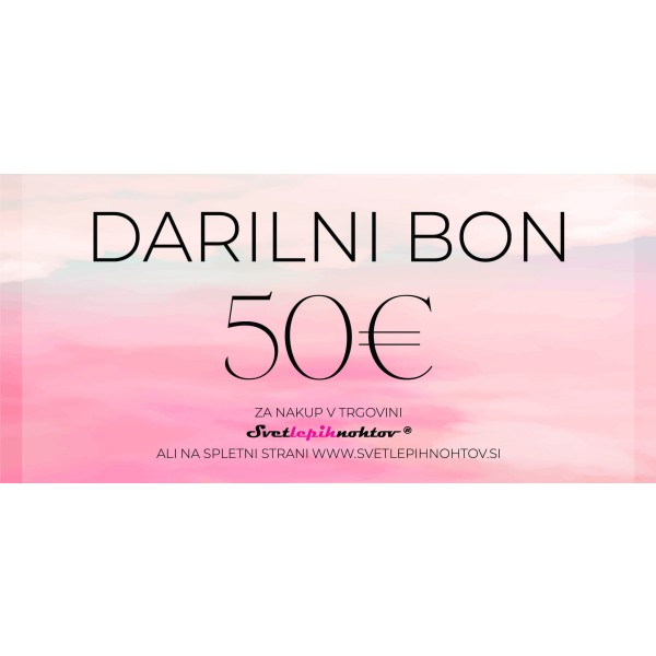 Darilni bon za 50 EUR