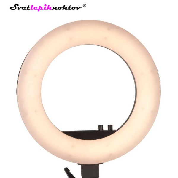 LED ring light svetilka, bela, 48 W