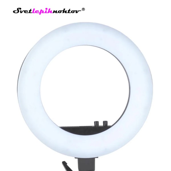 LED ring light svetilka, bela, 48 W